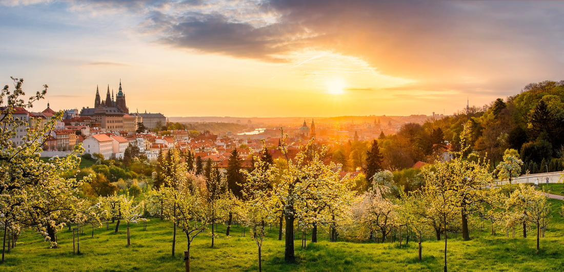 Petřín Hill is one of the parks in Prague